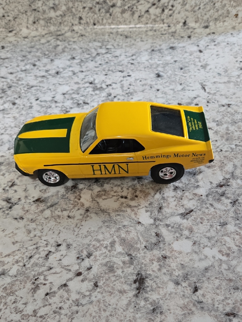 Hemmings Motor News Yellow & Green Die-Cast Model Car